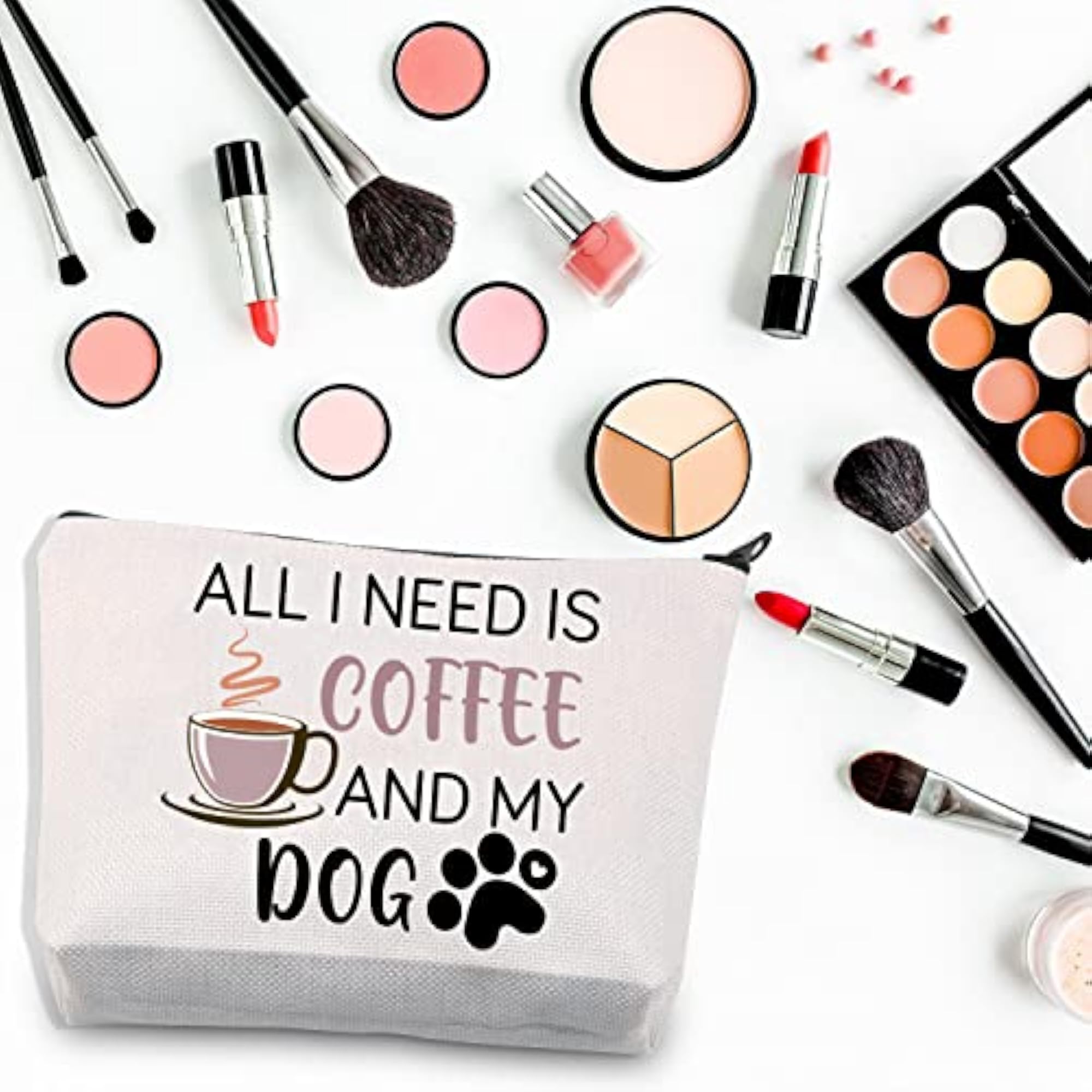 Dog Mom Makeup Bag, Funny Gift for Dog Lovers